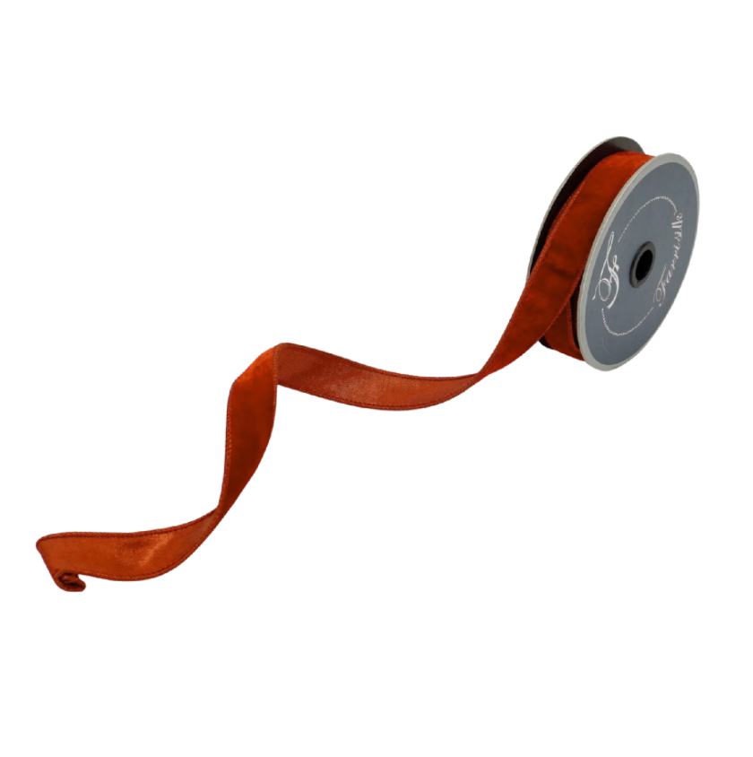 1"X10YD Velvet Luster (Cinnamon) Farrisilk