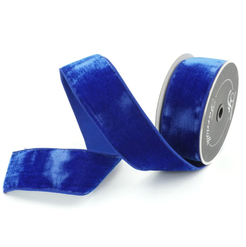 2.5"X10YD Velvet (Royal Blue) Farrisilk