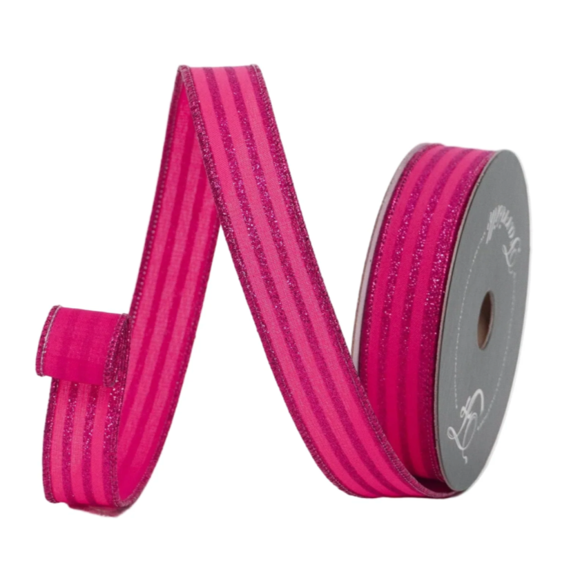 1"X10YD Unicolor (Hot Pink) Farrisilk