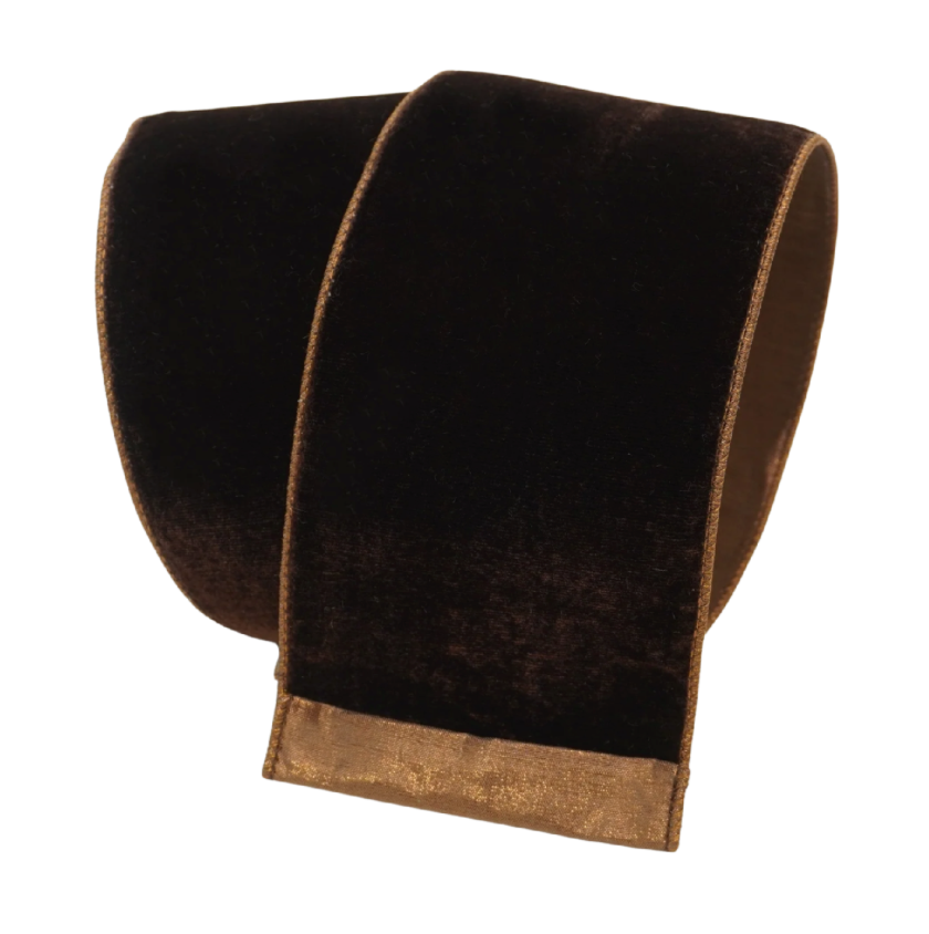 2.5"X10YD Velvet Luster (Chocolate) Farrisilk