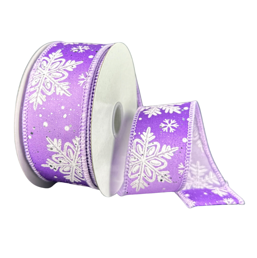 1.5"X10Y Ombre Snowflakes (Lavender/Purple)