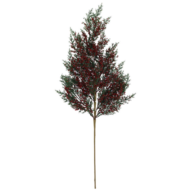 29" Pine Mini Berry Spray