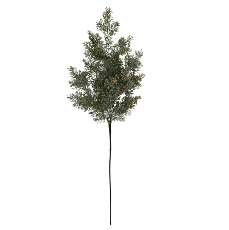 32" Cedar Berry Spray (Gold)