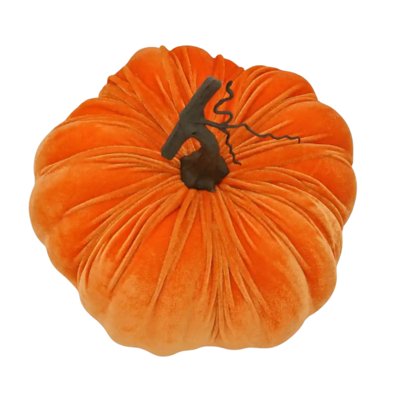 10" Velvet Pumpkin (Orange)