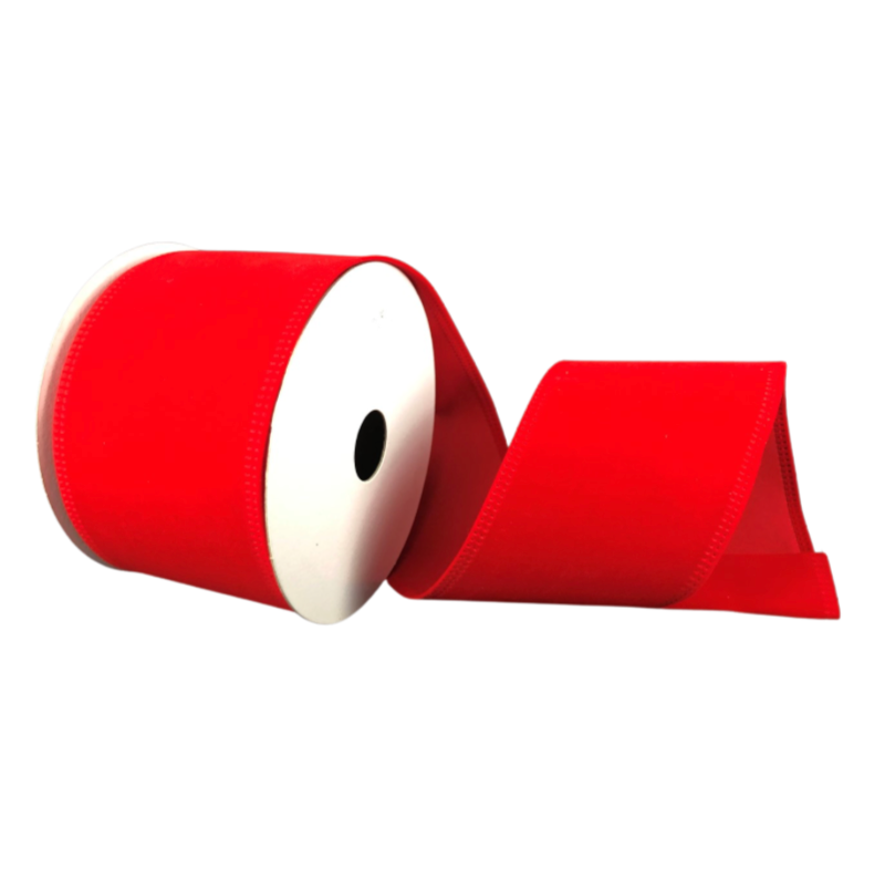 2.5"X10Y Velvet (Bright Red)
