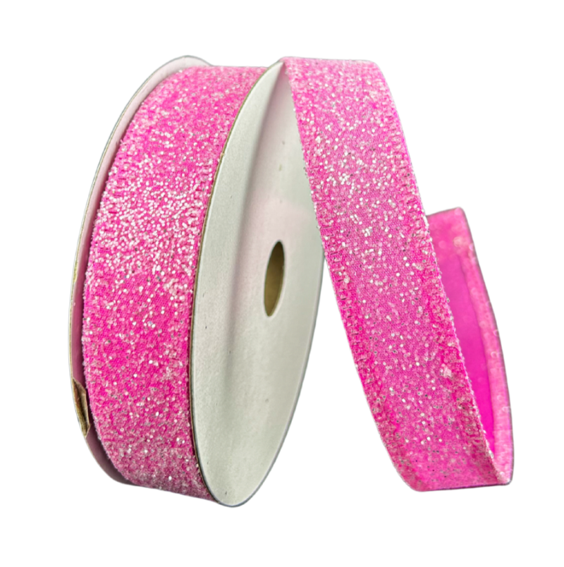 7/8"X10Y Glitter (Fuchsia)