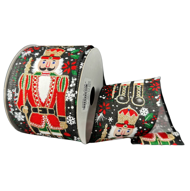 2.5"X10Y Traditional Nutcracker (Red/Green/White/Gold)