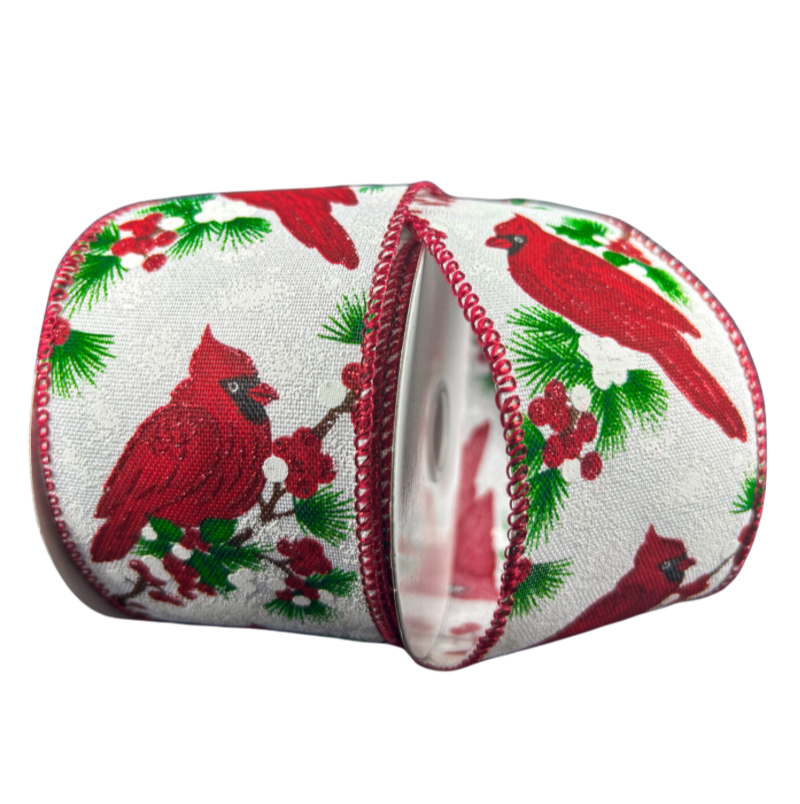 2.5"X10Y Sitting Cardinal (Red/White/Green)