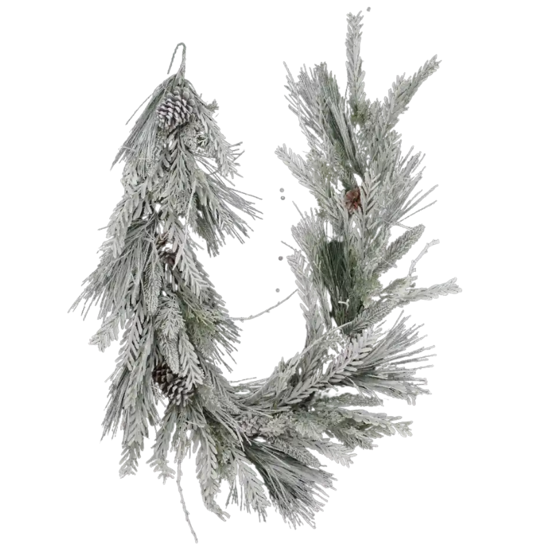 6FT Mixed Pine Pinecone Garland