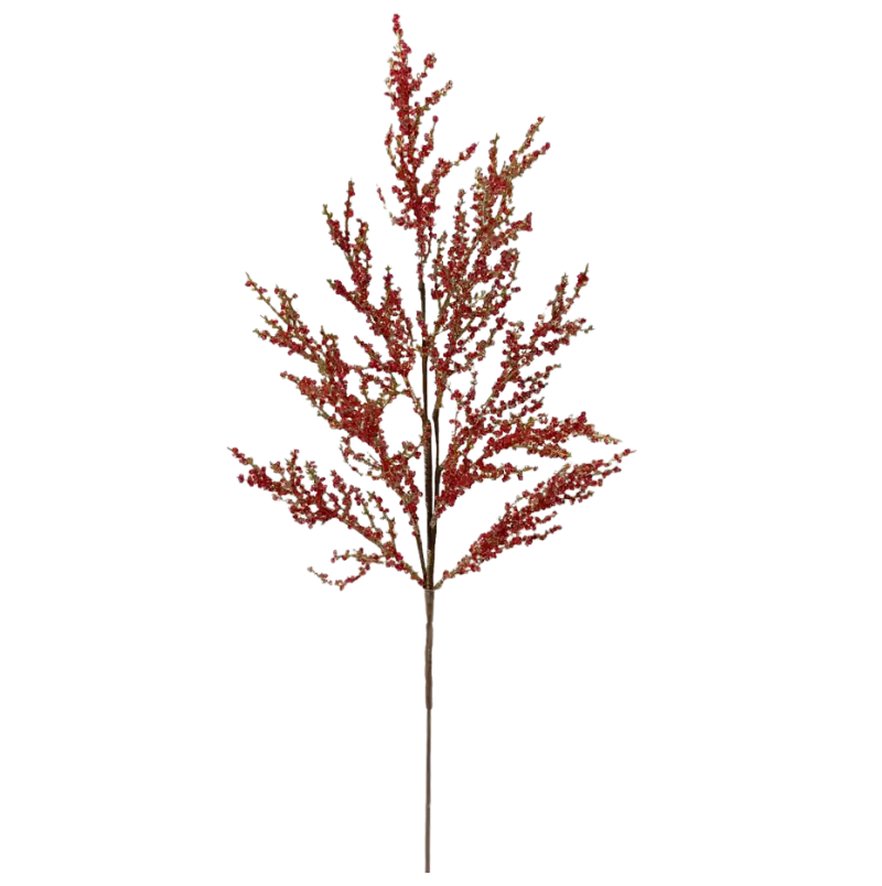 30.5" Iced Twig Spray (Red/Gold)