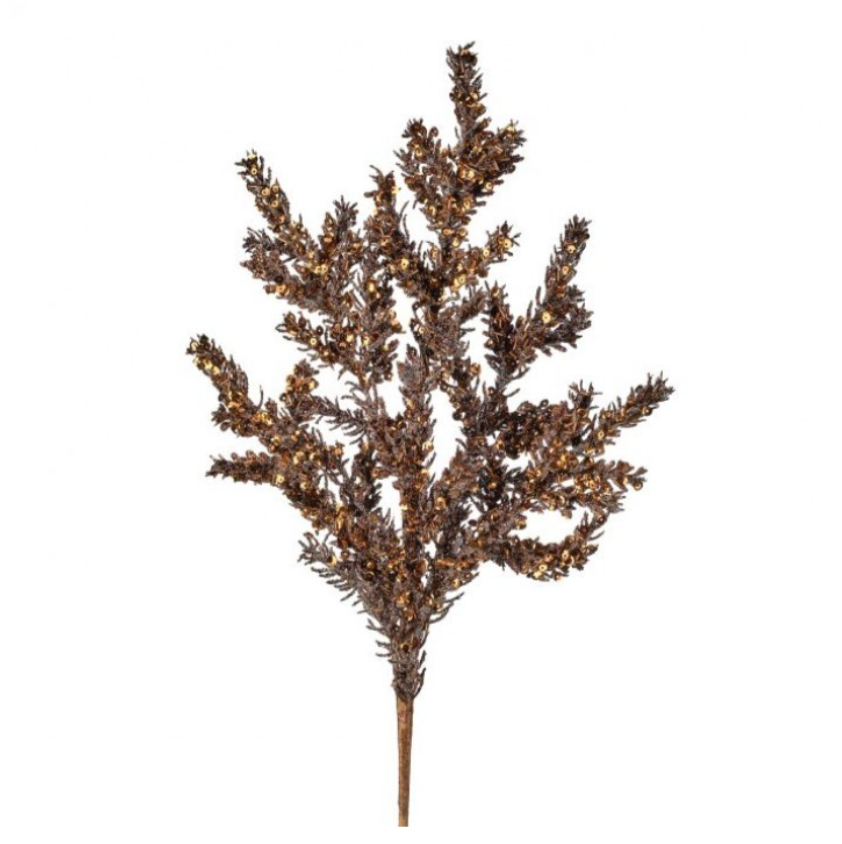 26" Sequin Mini Spruce Spray (Brown)