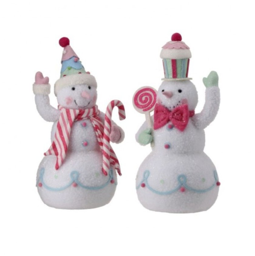 16.5" Fabric So Sweet Snowmen (Sold Individually, Purchase is for ONE)