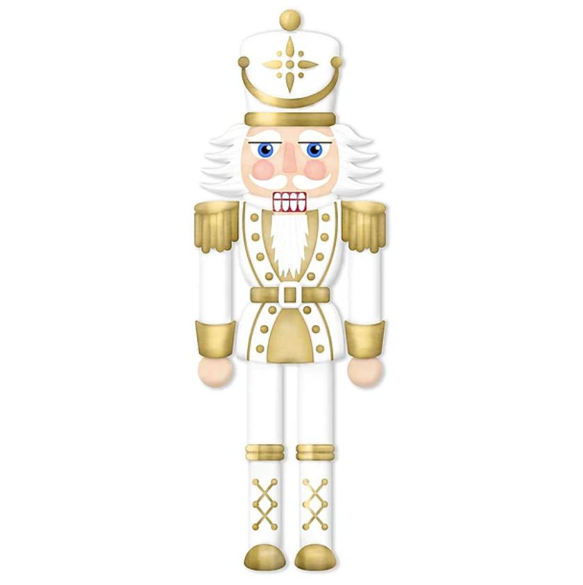 24"HX8.2"L Metal Nutcracker Sign