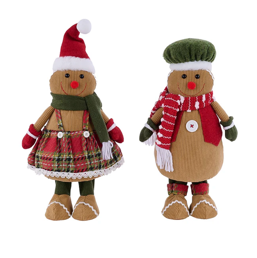 15"-17"H Boy/Girl Gingerbread (Purchase is for ONE)