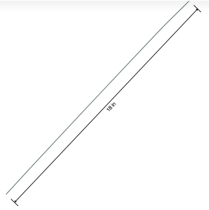 18" Stem Wire Green 20 Gauge (Pack of 30)