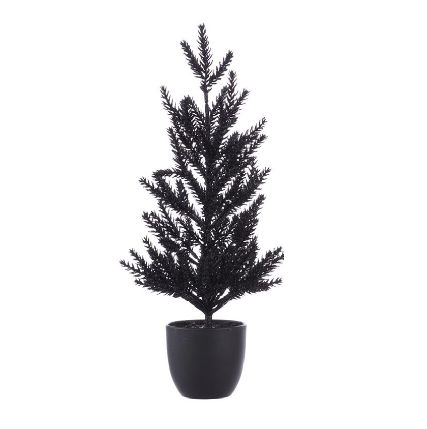 14" Glittered Pine Tree (Sold Individually)