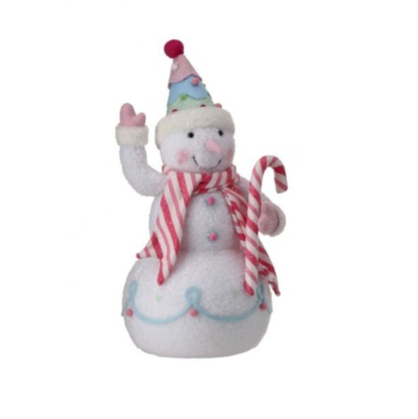 16.5" Fabric So Sweet Snowmen (Sold Individually, Purchase is for ONE)