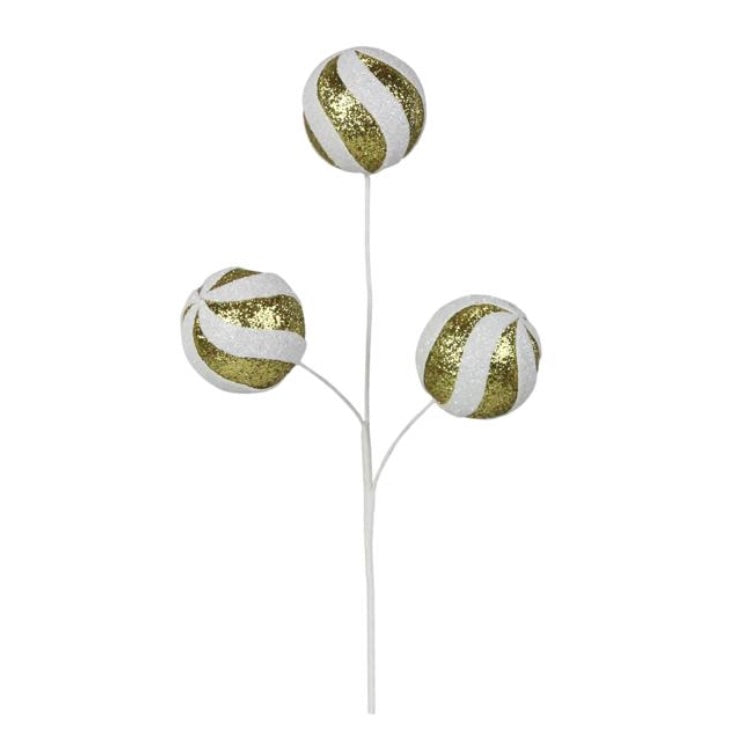 11"L Glitter Ball Pick x 3