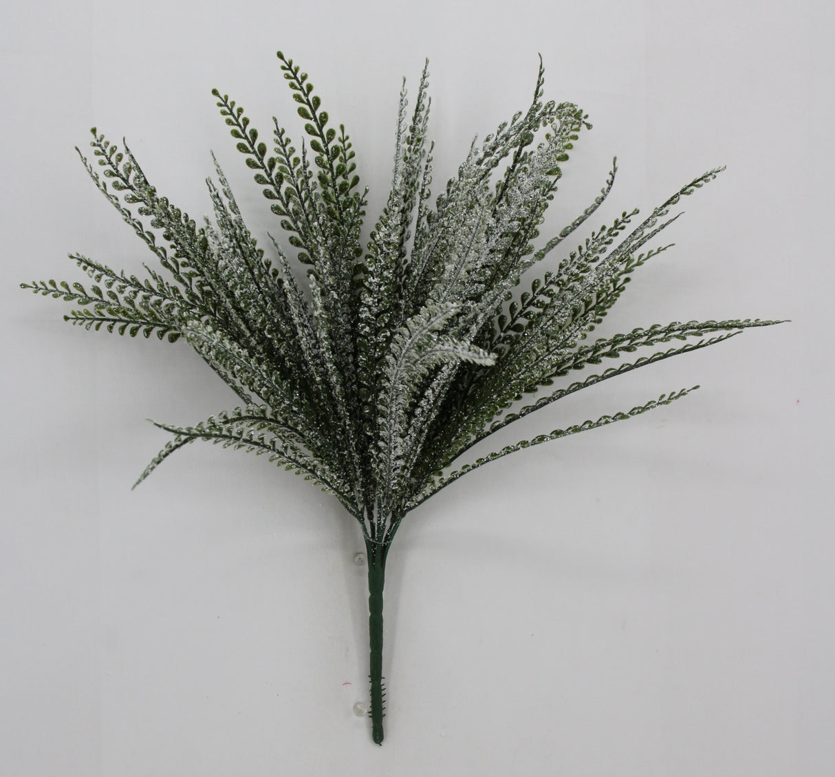 19" Frosted Button Fern