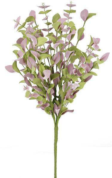 21"L Eva Leaf Bush (Pink/Spring Green)