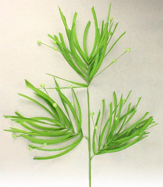 32"L Bead/Long Needle Pine Spray