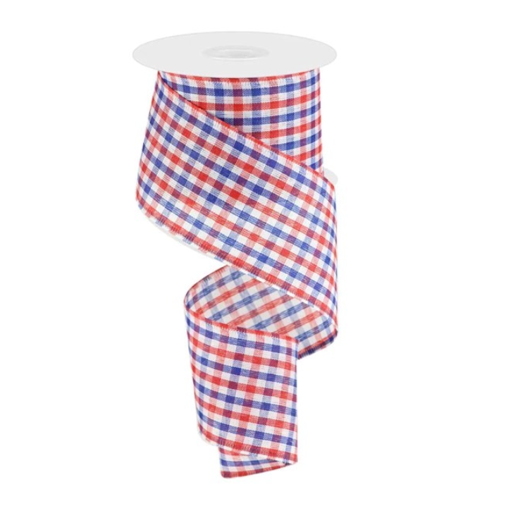 2.5"X10Yd Woven Gingham Check