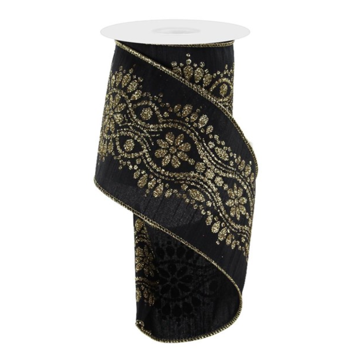 4"X10Yd Luxurious Center Dupioni
