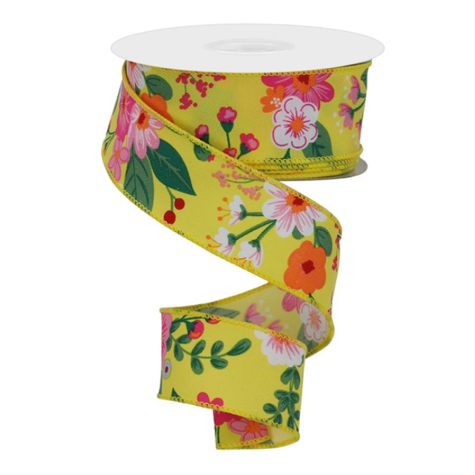 1.5"X10yd Graphic Florals