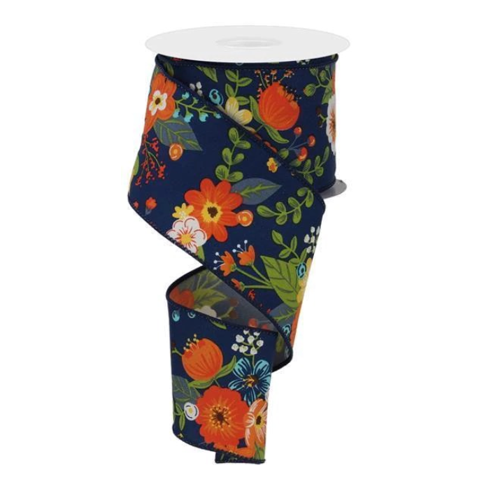 2.5"X10yd Graphic Florals