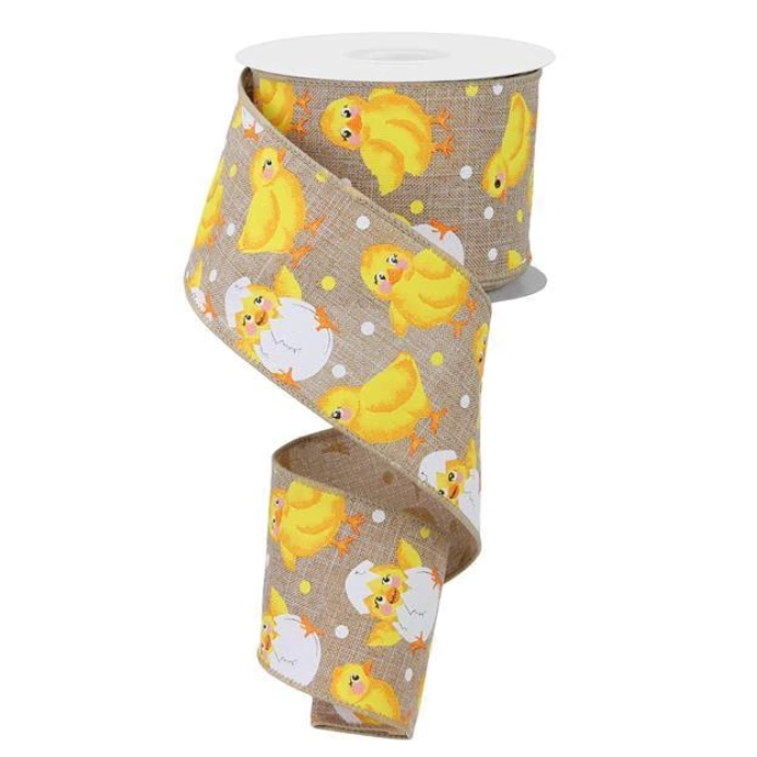 2.5"X10yd Baby Chicks On Royal