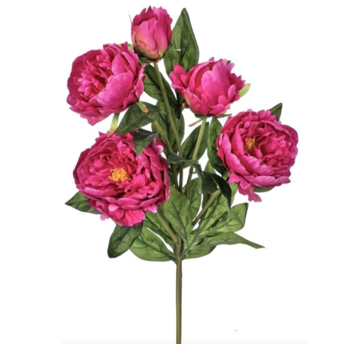 32" Deluxe Peony Spray X5