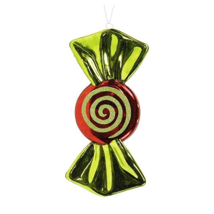 11"L X 4.5"W Round Candy Ornament