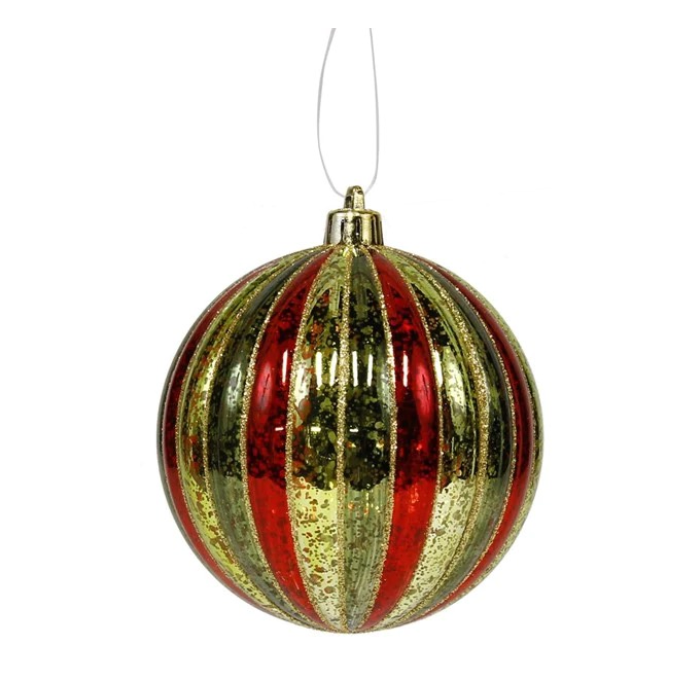 100Mm Antique Look Vertical Stripe Ball