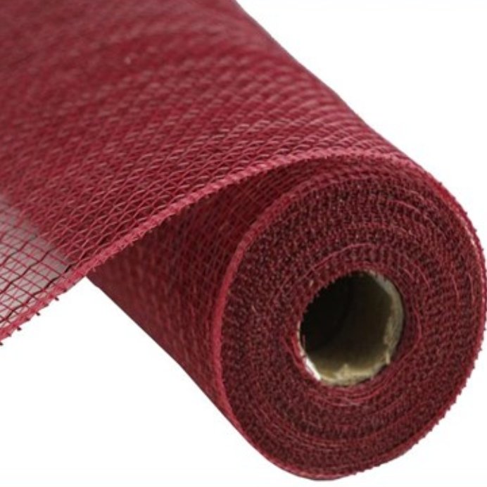 10"X10yd Metallic Value Mesh (Burgundy W/Red Foil)