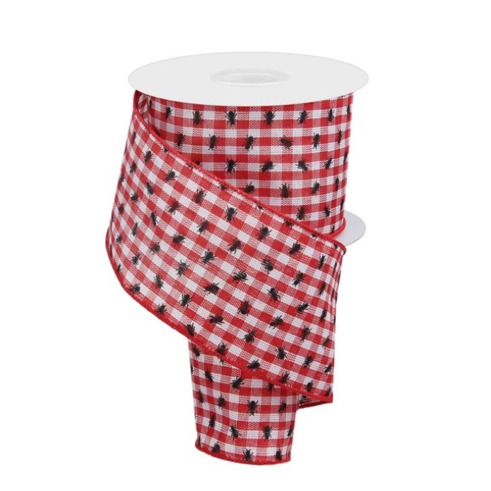 2.5"X10yd Picnic Ants On Gingham