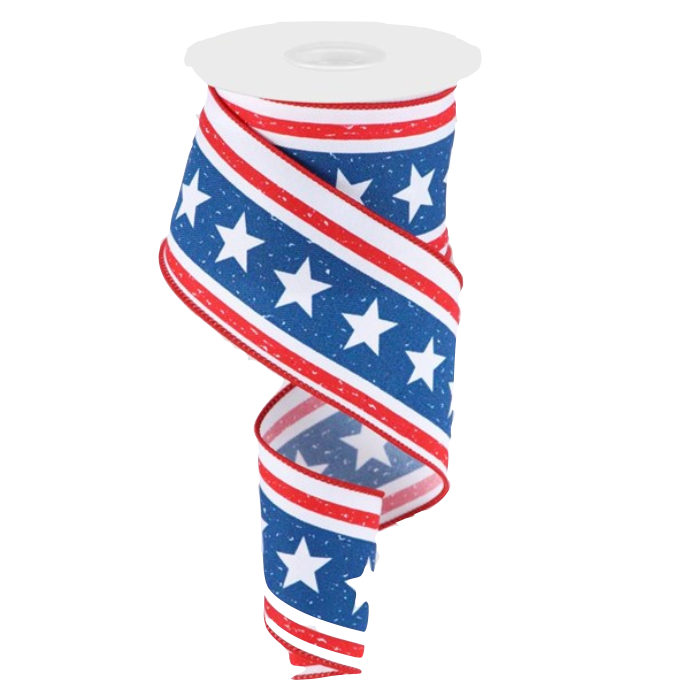 2.5"X10yd Vertical Stars And Stripes