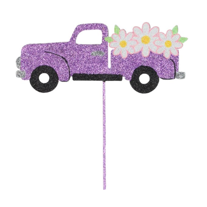 6.75"Lx12"Oah Spring/Daisy Truck Pick