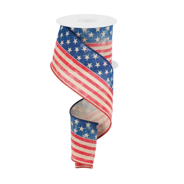 2.5"X10yd Stars And Stripes/Royal