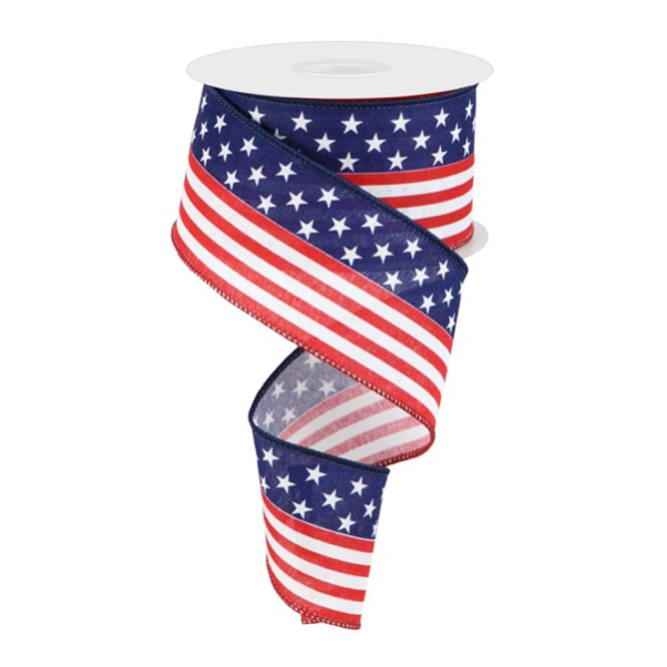 2.5"X10yd Stars And Stripes/Royal