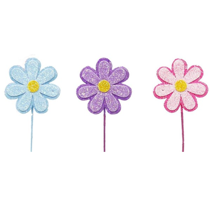 3 Asst 15"L Daisy Pick X 1 (Assorted- purchase is for one)