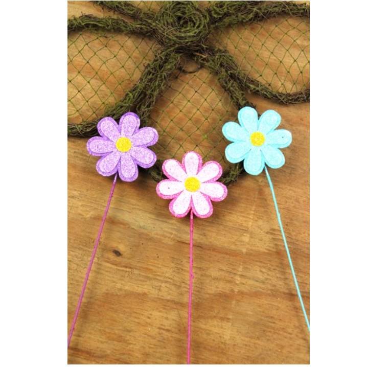 3 Asst 15"L Daisy Pick X 1 (Assorted- purchase is for one)
