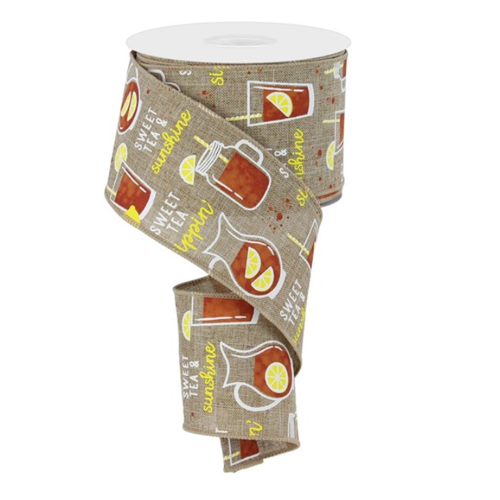 2.5"X10yd Sweet Tea On Royal