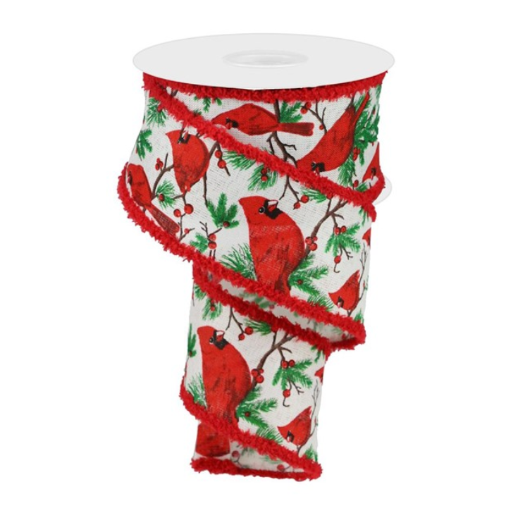 2.5"X10yd Cardinal/Royal Burlap/Drift