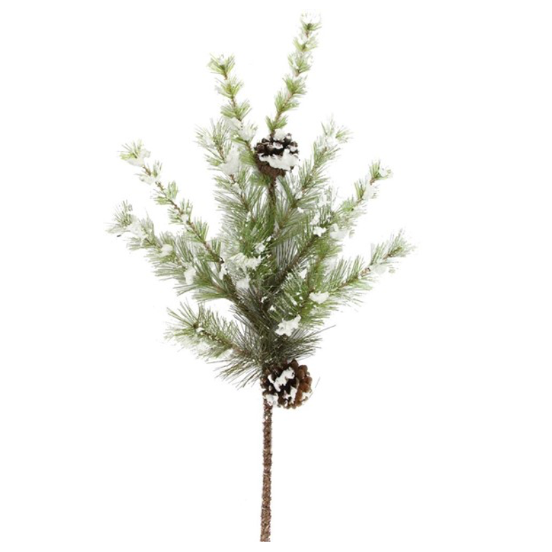 24" Snowdrop Mountain Pine/Pinecone Pick