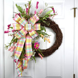 Spring Plaid Blossoms Wreath Kit