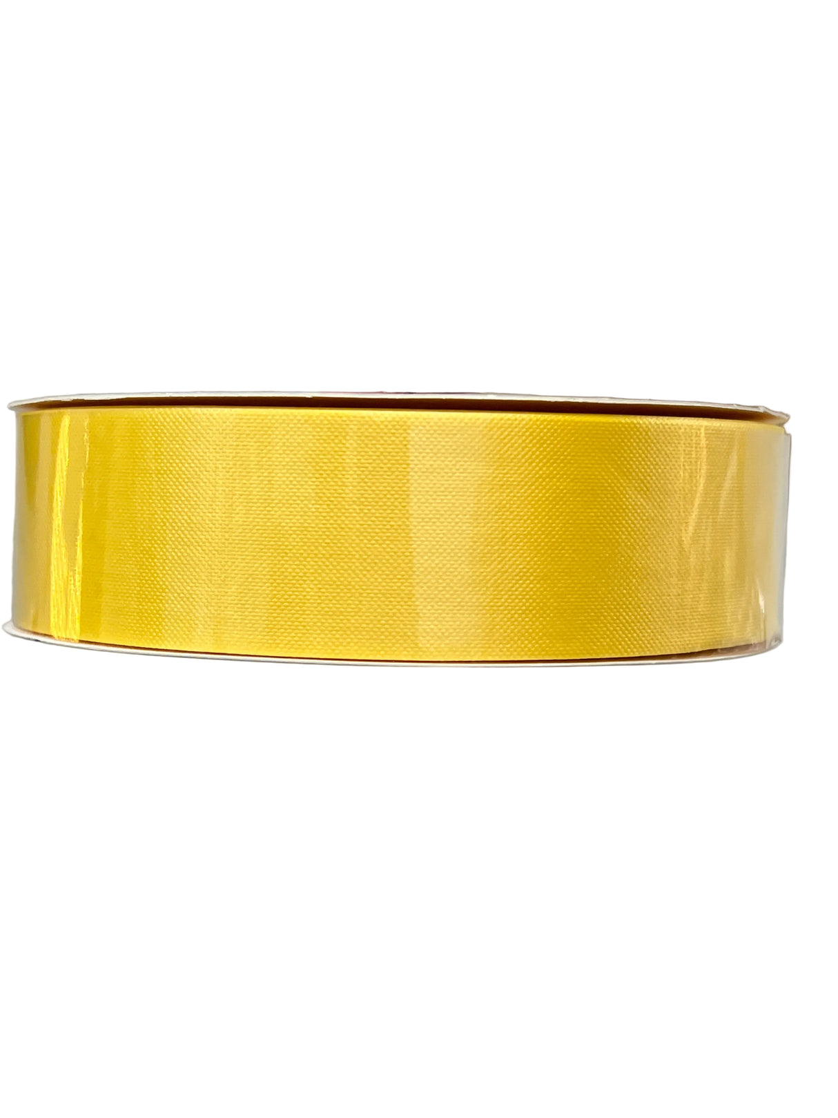 1.5" x 100yds Indoor / Outdoor Water Resistant Floral Satin Ribbon (Yellow)Non- Wired