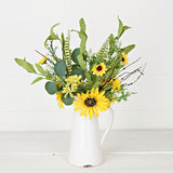 Sunflower Mixed Greenery & Heather Pick (15")