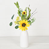 Sunflower Mixed Greenery & Heather Pick (15")