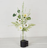 Wrinkle Poppy with Mixed Greenery Spray (18")