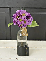 Purple Silk Hydrangea Stem (12")
